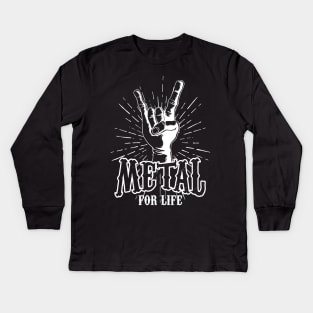 Metal for Life Kids Long Sleeve T-Shirt